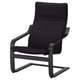 POÄNG Sillón, negro-café/Knisa negro