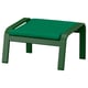 POÄNG Taburete, verde oscuro/Vissle Verde oscuro