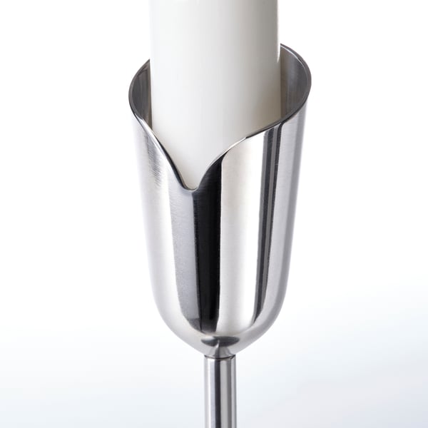 PRAKTAND Juego de 2 portavelas, ac inox