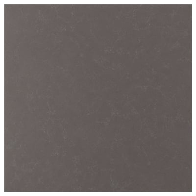 RÅHULT Panel de pared, gris oscuro mate/efecto mármol cuarzo, 1 m²x1.2 cm