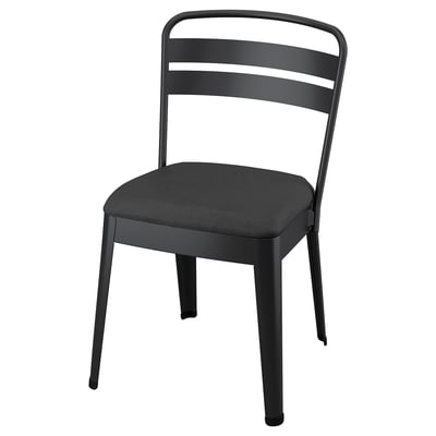 RAMSNÄS Silla, carbón/Vissle gris oscuro