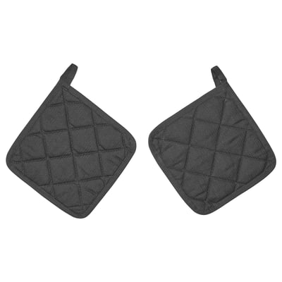 RINNIG Agarra ollas, gris, 21x21 cm