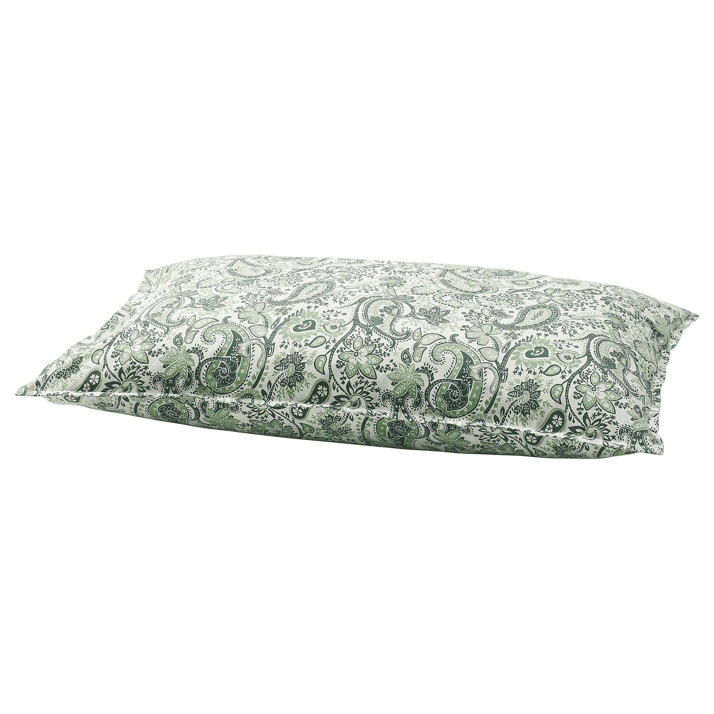 RODGERSIA Funda para almohada, verde/blanco, Queen