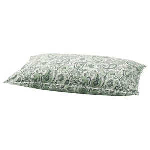 RODGERSIA Funda para almohada, verde/blanco, Queen