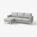 SALTSJÖBADEN Funda sofá 3 asientos+chaise longue, Tonerud gris
