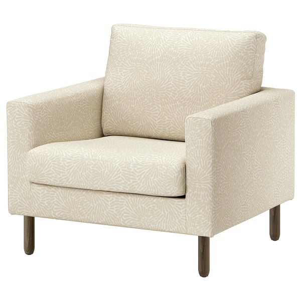 SALTSJÖBADEN Sillón, Vittangi beige claro/blanco