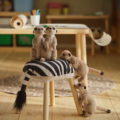 SANDLÖPARE Peluche, Suricata/beige, 20 cm