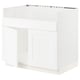 SEKTION Gabin bajo p/tarja doble HAVSEN, blanco Enköping/blanco efecto madera, 91x61x76 cm