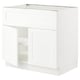 SEKTION Gabin bajo parrilla/int ext+2 prtas, blanco Enköping/blanco efecto madera, 91x61x76 cm