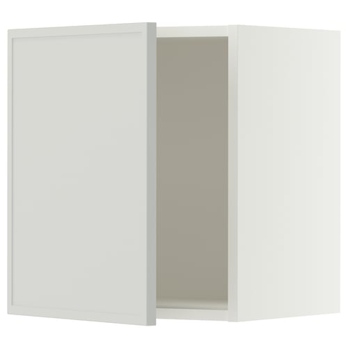SEKTION Gabin pared 1 puerta c/ estantes, blanco/Aspudden gris claro, 46x37x51 cm