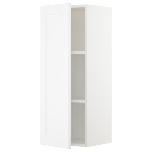 SEKTION Gabin pared 1 puerta c/ estantes, blanco/Axstad blanco mate, 38x37x102 cm