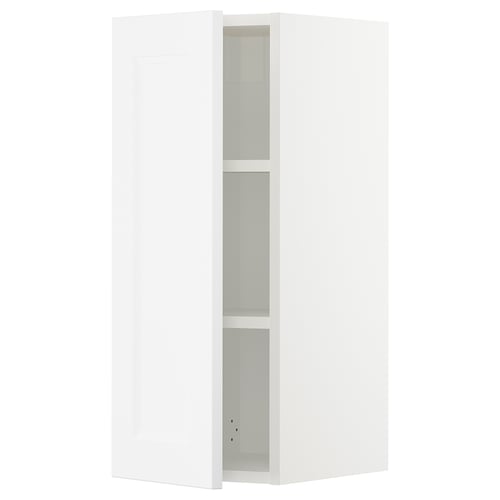 SEKTION Gabin pared 1 puerta c/ estantes, blanco/Axstad blanco mate, 31x37x76 cm