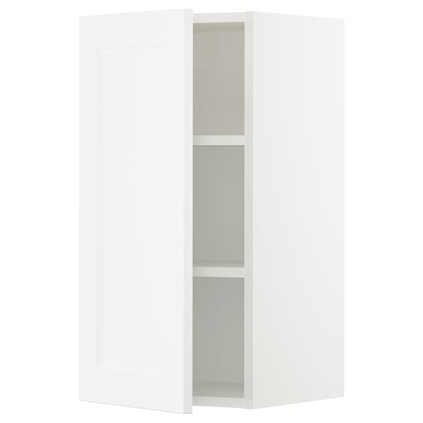 SEKTION Gabin pared 1 puerta c/ estantes, blanco/Axstad blanco mate, 38x37x76 cm