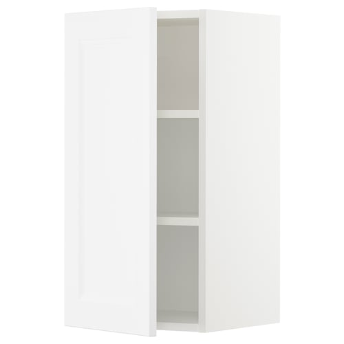 SEKTION Gabin pared 1 puerta c/ estantes, blanco/Axstad blanco mate, 38x37x76 cm