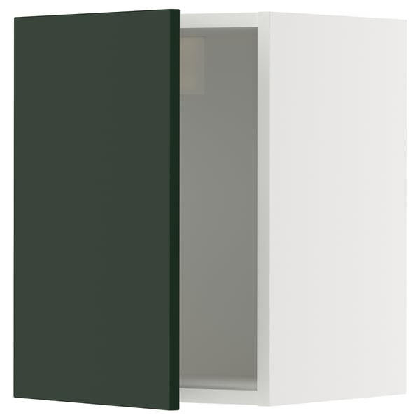 SEKTION Gabin pared 1 puerta c/ estantes, blanco/Havstorp Verde oscuro, 38x37x51 cm