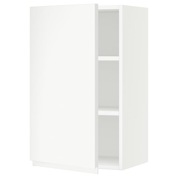 SEKTION Gabin pared 1 puerta c/ estantes, blanco/Voxtorp blanco mate, 46x37x76 cm