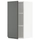 SEKTION Gabin pared 1 puerta c/ estantes, blanco/Voxtorp gris oscuro, 38x37x76 cm