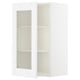 SEKTION Gabin pared 1 puerta vidrio c/ ests, blanco/Axstad blanco mate, 46x37x76 cm