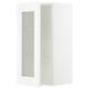 SEKTION Gabin pared 1 puerta vidrio c/ ests, blanco/Axstad blanco mate, 38x37x76 cm