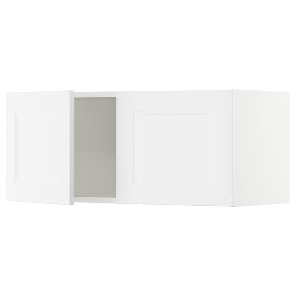 SEKTION Gabin pared 2 puertas c/ estantes, blanco/Axstad blanco mate, 91x37x38 cm