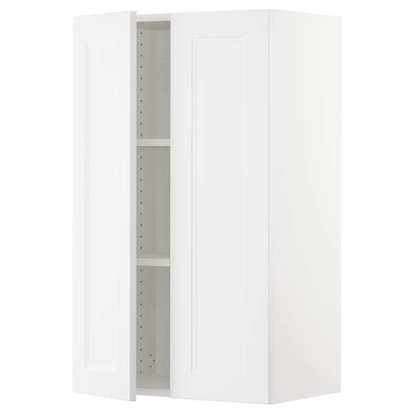 SEKTION Gabin pared 2 puertas c/ estantes, blanco/Axstad blanco mate, 61x37x102 cm