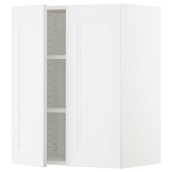 SEKTION Gabin pared 2 puertas c/ estantes, blanco/Axstad blanco mate, 61x37x76 cm
