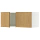 SEKTION Gabin pared 2 puertas c/ estantes, blanco/Sinarp chapa roble, 91x37x38 cm