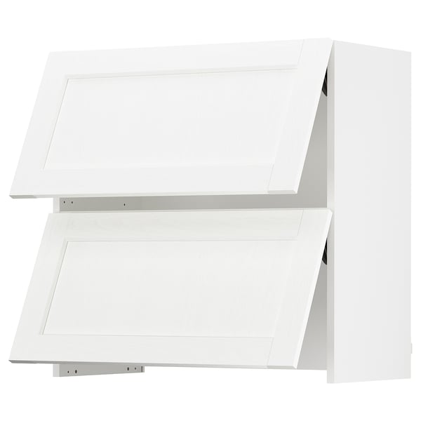 SEKTION Gabin pared 2 puertas p/ campana, blanco Enköping/blanco efecto madera, 76x37x76 cm