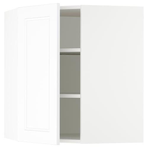 SEKTION Gabin pared esquina 1 puerta c/ests, blanco/Axstad blanco mate, 66x37x76 cm