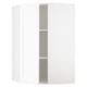SEKTION Gabin pared esquina 1 puerta c/ests, blanco Enköping/blanco efecto madera, 66x37x102 cm