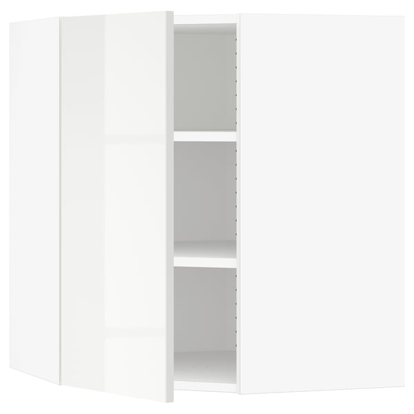 SEKTION Gabin pared esquina 1 puerta c/ests, blanco/Ringhult blanco, 66x37x76 cm