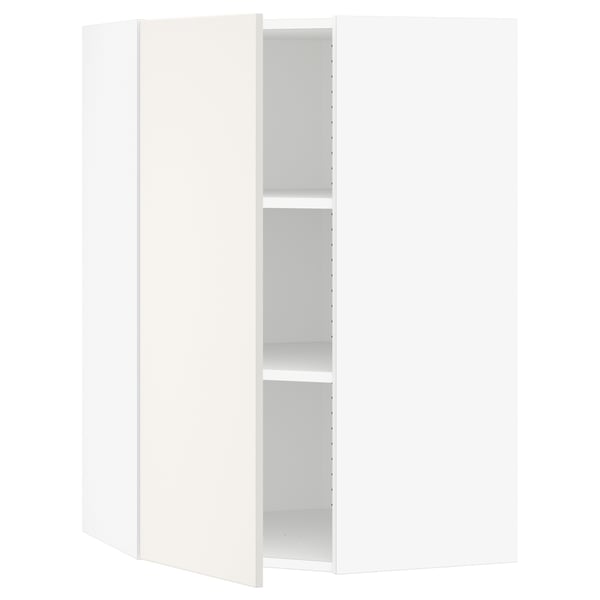 SEKTION Gabin pared esquina 1 puerta c/ests, blanco/Veddinge blanco, 66x37x102 cm