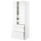 SEKTION Gabinete alto 2 puertas 5 cajones, blanco/Axstad blanco mate, 76x61x203 cm