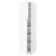 SEKTION Gabinete alto 2 puertas c/canasta, blanco Enköping/blanco efecto madera, 61x61x229 cm
