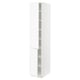 SEKTION Gabinete alto 2 puertas c/estantes, blanco Enköping/blanco efecto madera, 38x61x203 cm