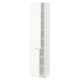 SEKTION Gabinete alto 2 puertas c/estantes, blanco Enköping/blanco efecto madera, 46x37x203 cm