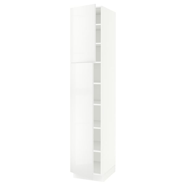 SEKTION Gabinete alto 2 puertas c/estantes, blanco/Ringhult blanco, 46x61x229 cm