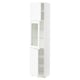 SEKTION Gabinete alto 3 puertas, blanco Enköping/blanco efecto madera, 46x37x203 cm