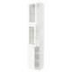 SEKTION Gabinete alto 3 puertas c/estantes, blanco Enköping/blanco efecto madera, 46x37x229 cm