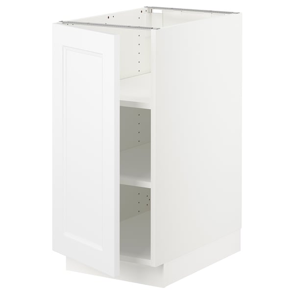SEKTION Gabinete bajo 1 puerta c/estantes, blanco/Axstad blanco mate, 38x61x76 cm