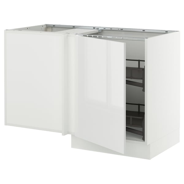 SEKTION Gabinete bajo esq 1 puerta acc ext, blanco/Ringhult blanco, 127x61x76 cm
