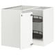 SEKTION Gabinete bajo esquina c/ carrusel, blanco Enköping/blanco efecto madera, 97x61x76 cm