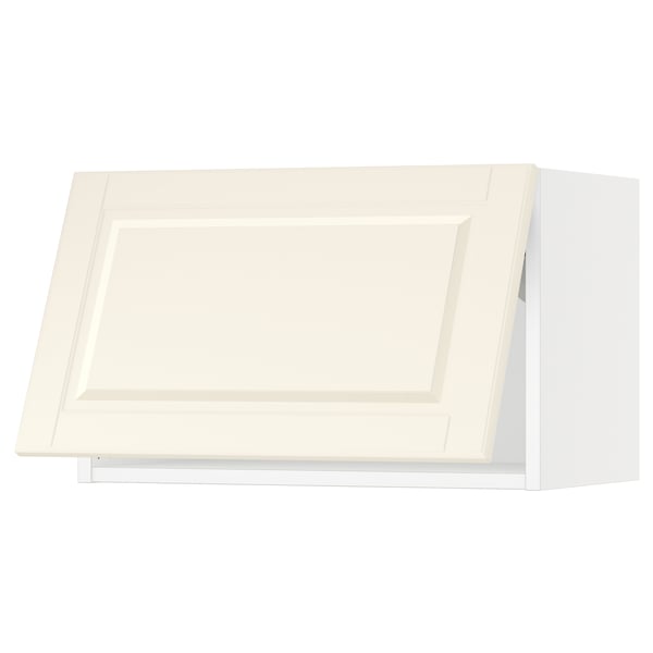 SEKTION Gabinete de pared horizontal, blanco/Bodbyn hueso, 61x37x38 cm