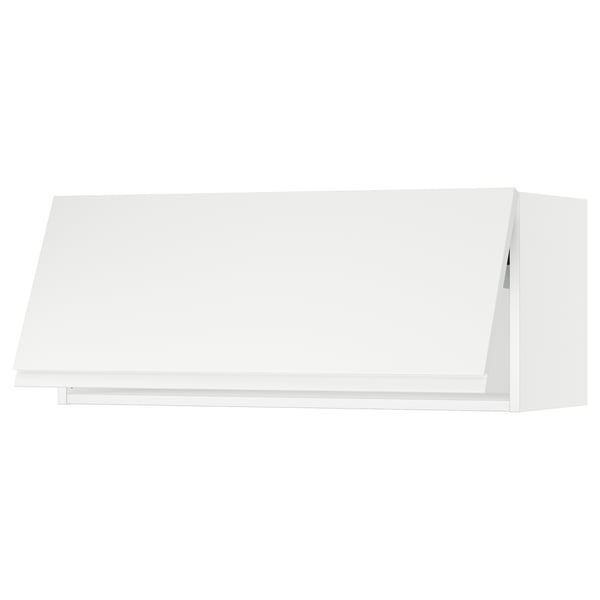 SEKTION Gabinete de pared horizontal, blanco/Voxtorp blanco mate, 91x37x38 cm
