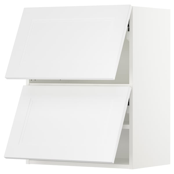SEKTION Gabinete pared 2 puertas horizontal, blanco/Axstad blanco mate, 61x37x76 cm