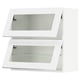 SEKTION Gabinete pared 2 puertas horizontal, blanco/Axstad blanco mate, 76x37x76 cm