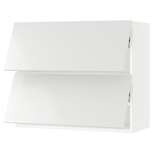 SEKTION Gabinete pared 2 puertas horizontal, blanco/Ringhult blanco, 91x37x76 cm