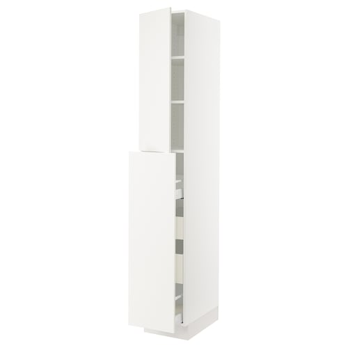SEKTION / MAXIMERA Gabin alt extb 2 prtas 4 cjnes+ests, blanco/Veddinge blanco, 38x61x229 cm
