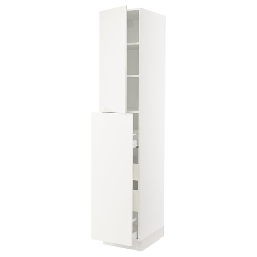 SEKTION / MAXIMERA Gabin alt extb 2 prtas 4 cjnes+ests, blanco/Veddinge blanco, 46x61x229 cm