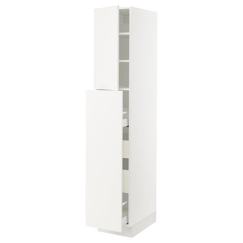 SEKTION / MAXIMERA Gabin alt extb 2 prtas 4 cjnes+ests, blanco/Veddinge blanco, 38x61x203 cm